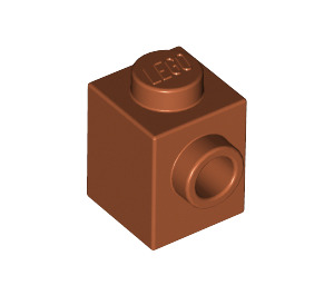 LEGO Orange sombre Brique 1 x 1 avec Stud sur Une Côté (87087)
