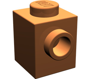 LEGO Dark Orange Brick 1 x 1 with Studs on Two Opposite Sides (47905)