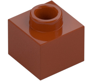 LEGO Mørk orange Klods 1 x 1 x 0.7 (86996)