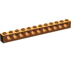 LEGO Dark Orange Brick 1 x 12 with Holes (3895)