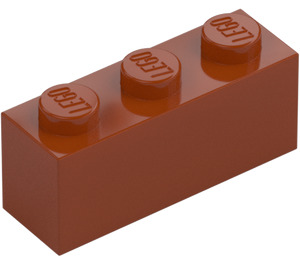 LEGO Tmavě oranžová Kostka 1 x 3 (3622 / 45505)