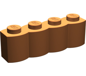 LEGO Dark Orange Brick 1 x 4 Log (30137)
