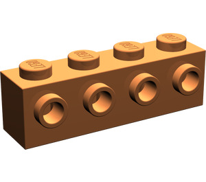 LEGO Dark Orange Brick 1 x 4 with 4 Studs on One Side (30414)