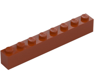 LEGO Donkeroranje Steen 1 x 8 (3008)