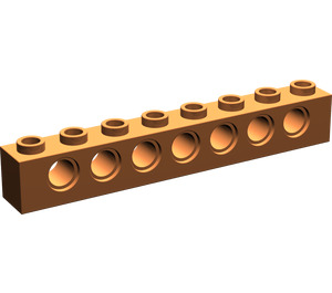 LEGO Orange sombre Brique 1 x 8 avec des trous (3702)