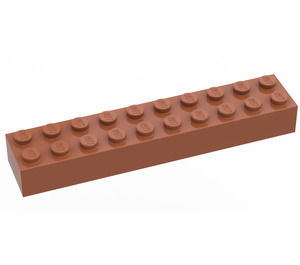 LEGO Dunkelorange Backstein 2 x 10 (3006 / 92538)