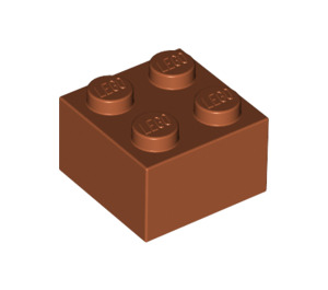 LEGO Orange sombre Brique 2 x 2 (3003 / 6223)