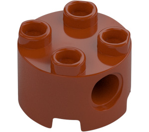 LEGO Dark Orange Brick 2 x 2 Round with Holes (17485 / 79566)