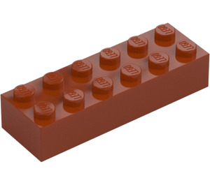 LEGO Dark Orange Brick 2 x 6 (2456 / 44237)