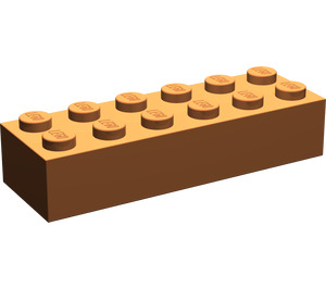 LEGO Dark Orange Brick 2 x 6 (2456 / 44237)