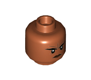 LEGO Dark Orange Brick Minifigure Head (Recessed Solid Stud) (3626 / 38163)