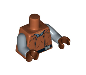 LEGO Mørk orange Kaptajn Panaka Torso (973 / 76382)