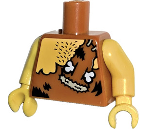 LEGO Dunkles Orange Caveman Torso (973)