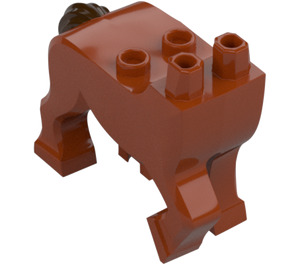 LEGO Naranja oscuro Centaur Piernas con Tostado oscuro Cola (67638)