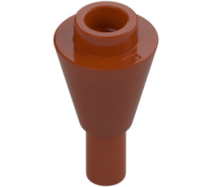 LEGO Dark Orange Cone 1 x 1 Inverted with Handle (11610)