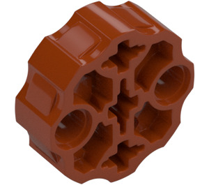 LEGO Dark Orange Connector Round with Pin and Axle Holes (31511 / 98585)