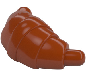 LEGO Mörk Orange Croissant med rundade ändar (33125)