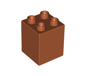 LEGO Orange sombre Duplo Brique 2 x 2 x 2 (31110)
