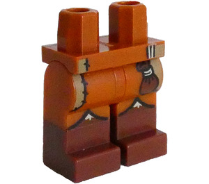 LEGO Dunkles Orange Elf Bard Beine und Hüften (73200)