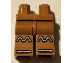 LEGO Donkeroranje Gingerbread Man Benen (3815 / 14557)