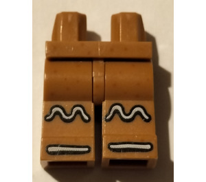 LEGO Dark Orange Gingerbread Man Legs (3815 / 14557)