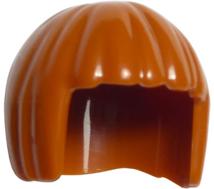 LEGO Dark Orange Hair with Short Bob Cut  (27058 / 62711)