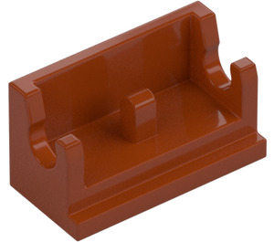 LEGO Mörk Orange Gångjärn 1 x 2 Bas (3937)