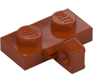 LEGO Dark Orange Hinge Plate 1 x 2 with Vertical Locking Stub with Bottom Groove (44567 / 49716)