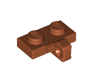 LEGO Dark Orange Hinge Plate 1 x 2 with Vertical Locking Stub with Bottom Groove (44567 / 49716)