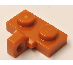 LEGO Orange sombre Charnière assiette 1 x 2 avec Verticale Verrouillage Stub sans rainure inférieure (44567)