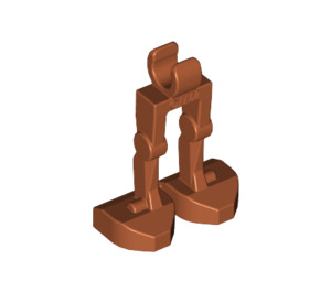LEGO Dunkelorange Minifig Mechanisch Beine (30376 / 49713)