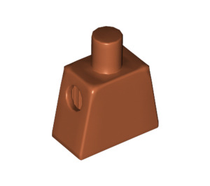 LEGO Orange sombre Minifig Torse (3814 / 88476)