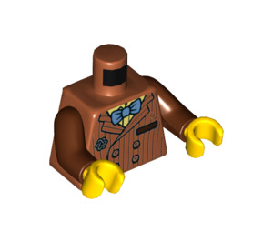 LEGO Dark Orange Mr. Clarke Minifig Torso (973 / 76382)