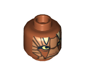LEGO Dark Orange Nikto Guard Head (Recessed Solid Stud) (3626 / 14695)