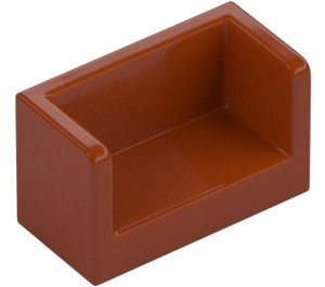 LEGO Mörk Orange Panel 1 x 2 x 1 med stängd Hörn (23969 / 35391)