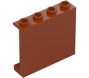 LEGO Orange Sombre Panneau 1 x 4 x 3 avec supports latéraux, tenons creux (35323 / 60581)