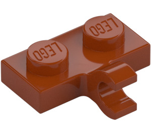 LEGO Dark Orange Plate 1 x 2 with Horizontal Clip (11476 / 65458)