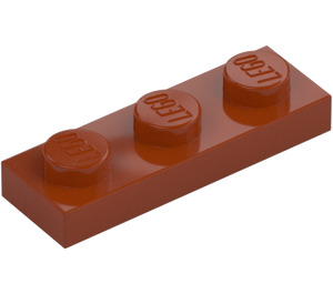 LEGO Dunkelorange Platte 1 x 3 (3623)