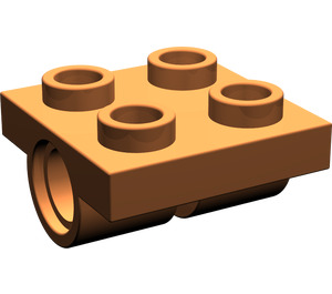 LEGO Dark Orange Plate 2 x 2 with Holes (2817)