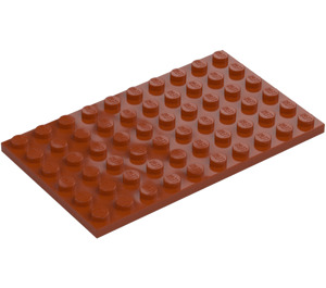 LEGO Mørk orange Plade 6 x 10 (3033)