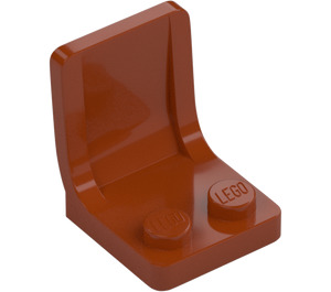 LEGO Naranja oscuro Asiento 2 x 2 Sin marca de bebedero (4079)