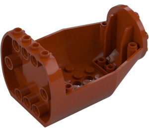 LEGO Ciemna pomarańcza Shell 6 x 9 x 4 1/3 Na zewnątrz UkłNA (92847)