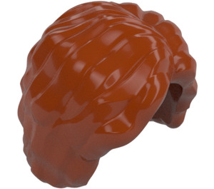 LEGO Dunkelorange Kurz Bushy Haar mit Links Scheitel  (3061 / 38798)