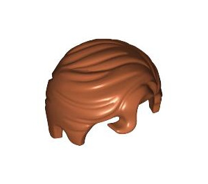 LEGO Dunkelorange Kurz Haar mit Vorderseite Curl (76782 / 98726)