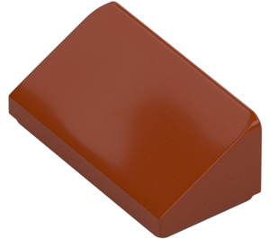 LEGO Mörk Orange Backe 1 x 2 (31°) (85984)