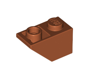 LEGO Orange sombre Pente 1 x 2 (45°) Inversé (3665)