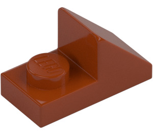 LEGO Arancione scuro Pendenza 1 x 2 (45°) con Piastra (15672 / 92946)