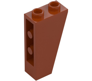 LEGO Mörk Orange Backe 1 x 2 x 3 (75°) Omvänd (2449)