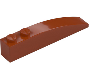 LEGO Mörk Orange Backe 1 x 6 Böjd (41762 / 42022)