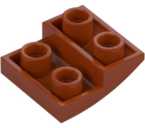 LEGO Orange Sombre Pente 2 x 2 x 0.7 Incurvé Inversé (32803)